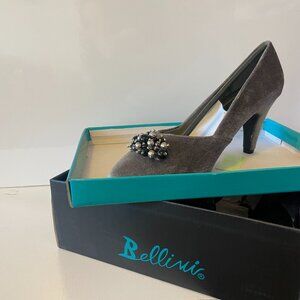 Bellini "May" Grey Velvet Pump